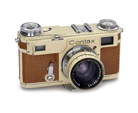 Contax II Ivory - das "Erstmodell" von 1947Carl Zeiss, Jena. Contax II Nr. 27908, mit Carl Zeiss Jena Sonnar 2/5 cm T Nr. 310