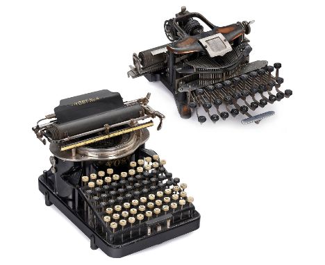 The Postal No. 1 und Yost No. 41) The Postal No. 1, 1902, amerikanische Typenradmaschine, Hersteller: The Postal Typewriter C