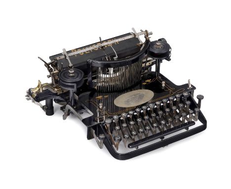 Schreibmaschine "Polygraph" Modell 3, 1907Seltene deutsche Typenhebelschreibmaschine der berühmten Polyphon Musikwerke, Leipz