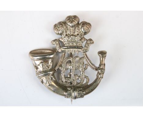 A Post 1881 Ceylon Light Infantry Officers Pagri Badge, Die Stamped With Pin Mounting To Verso. 