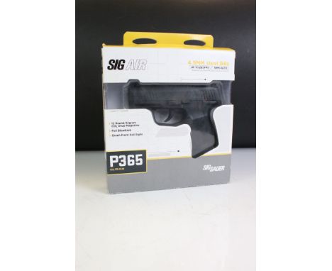 A Sig Sauer Sig Air Semi Auto P365 BB Air Pistol Cal. 4m5mm / .177 Complete With Box And Instructions. No licence required to