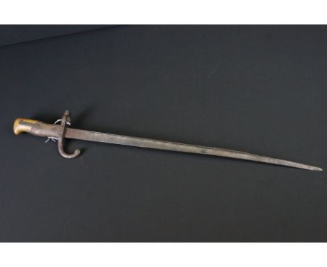 A French Model 1874 "Gras" Sword Bayonet Marked 1886. 