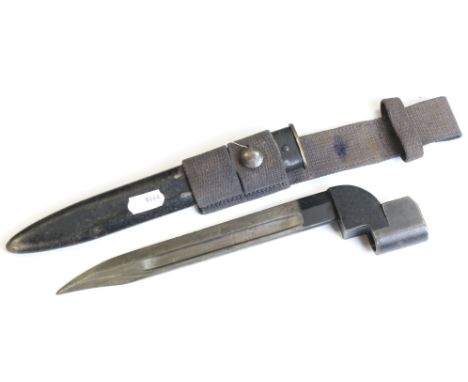 A British No.9 Mk 1 Bayonet Complete With Scabbard And Frog. 