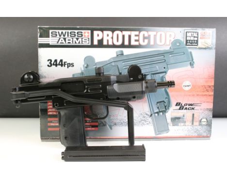 A Swiss Arms Protector C02 Semi Auto Airgun, .177 (4,5mm) Cal., Boxed And Complete With Instructions. No licence required to 
