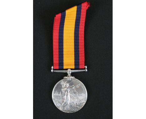 A British Full Size Victorian Queens Mediterranean Medal, Correctly Named And Issued To No.4096 PTE. J.H. BARBER Of The Yorks