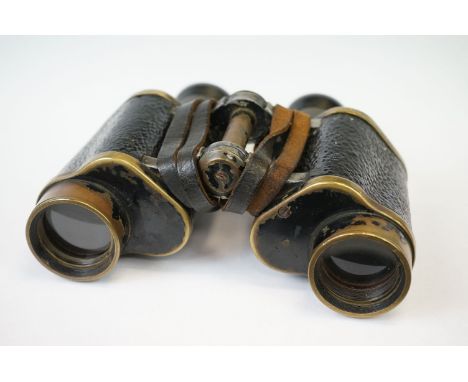 A Pair Of World War Two British Military Issued Kershaw Binoculars, Marked With The British Broad Arrow. 