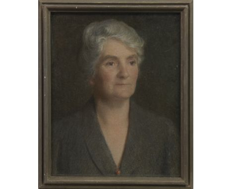 * JOHN BULLOCH SOUTER (SCOTTISH 1890 - 1972), PORTRAIT OF A LADY pastel on paper, signed 50cm x 40cm Framed and under glass