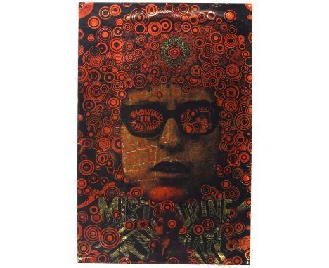 After Martin Sharp, Bob Dylan, Blowing in the Mind, poster laid on board, 75.8 x 90.5cm 