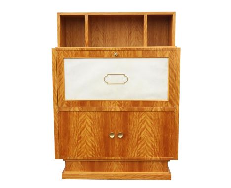 Attributed to Dominique (Andre Domin, French 1883-1962 / Marcel Genevriere, French 1885-1967) an Art Deco satinwood secretair