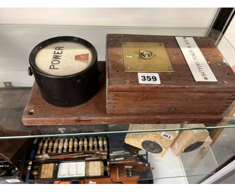 A VINTAGE POWER ON OFF INDICATOR. 