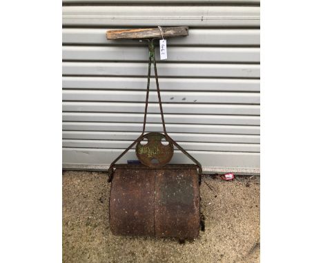 A VINTAGE GARDEN ROLLER
