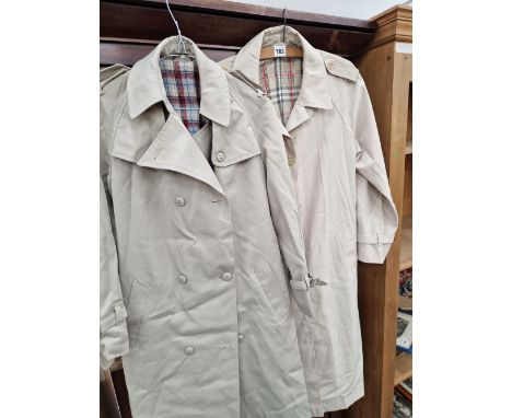 SIX VINTAGE TRENCH COATS 
