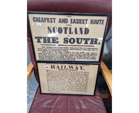 A SMALL COLLECTION OF VINTAGE RAILWAY RELATED POSTERS 