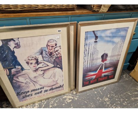 FOUR VINTAGE STYLE PROPAGANDA PRINTS