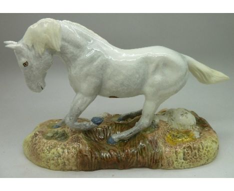 A Beswick model of a horse 'Camargue Wild Horse', limited edition, with box and certificate