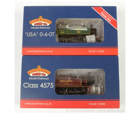 Bachmann OO Gauge pair of Steam Outline Locomotives consisting of Ref 32-136Z 2-6-2 London Transport Class 45XX Tank Loco No.