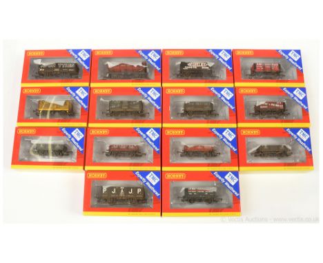 Hornby (China) OO Gauge TMC custom finished expertly weathered group of Goods Wagons consisting of R6807 7-plank NE, Ref 6808