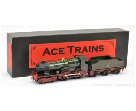 ACE O Gauge modern issue E/16 4-4-0 Loco and Tender GWR green Bulldog Class "Falmouth" No.3308, 2/3-rail electric.  Complete 