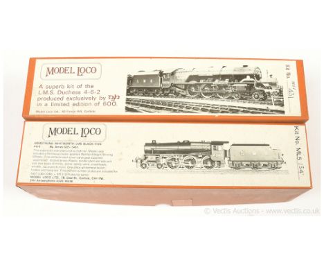 "Model Loco" OO Gauge LMS Loco Kits comprising ML1 Princess Coronation Class and ML5 Stanier Class 5, both unchecked for comp