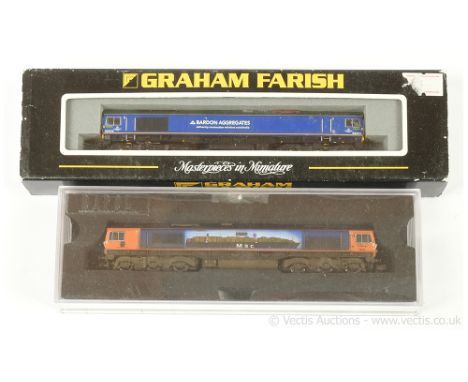 N Gauge Co-Co Class 66 Diesel Locos comprising Dapol 2D-007-000 MSC "Ship Graphic Livery" No.66709 "Sorrento", condition Exce