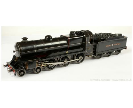 Professionally built Gauge 1 4-6-0 Loco and Tender Great Central lined black Class Q No.72, meths fired live steam.  Loco and