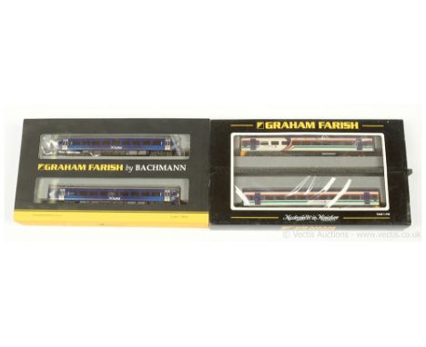 Graham Farish (by Bachmann) N Gauge Diesel Units comprising 371-558 2-car 1st Scotrail blue livery Class 158 DMU No.158871, 3
