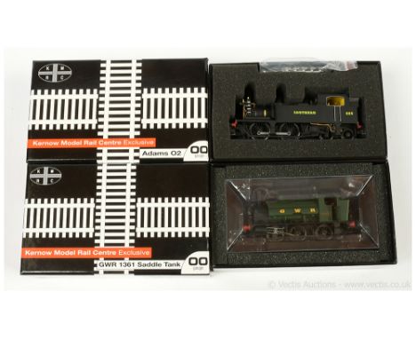 Kernow Model Rail Centre OO Gauge pair of Steam Outline Locomotives consisting of Ref K2204 0-6-0 GWR Saddle Tank Loco Class 