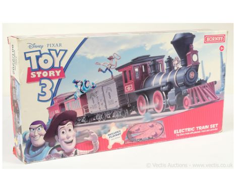 Hornby (China) R1149 "Toy Story 3" train set containing 4-4-0 Wild West style Loco, Western Bank Bullion Car, Bogie Caboose a