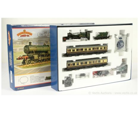 Bachmann OO Gauge Ref 30-021 "Cambrian Coast Express" train set with a 4-6-0 Loco and Tender Great Western green Manor Class 