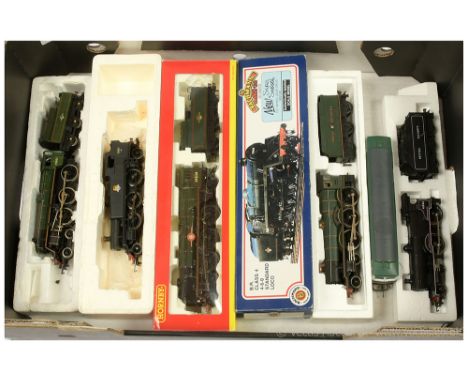 OO Gauge BR Steam and Diesel Locos comprising Hornby (China) R2169 4-6-2 BR green rebuilt Merchant Navy Class No.35028 "Clan 