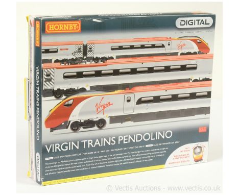 Hornby (China) R2467X "Virgin Trains Pendolino" Train pack containing 4-car Virgin Trains Class 390 Overhead Electric Unit "V