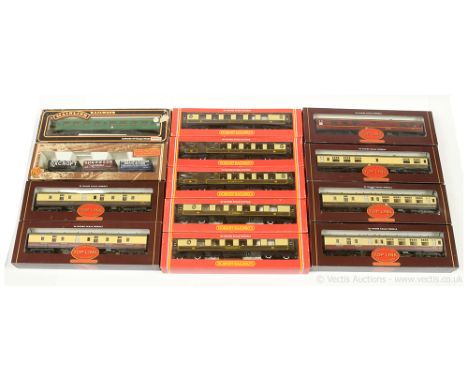 OO Gauge Passenger and Goods Rolling Stock comprising Hornby Railways 3 x BR brown and cream Mk.1 Passenger Coaches (R437 Bra