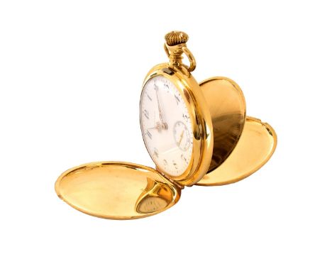 Patek Philippe for Shreve &amp; Co. 18 Karat Yellow Gold Pocket Watch. Movement signed and numbered 140601, case stamped 18K,