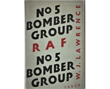 W. J Lawrence. No5 Bomber Group RAF. A WW2 First Edition Hardback book. Dust jacket showing signs of age, spine is showing si