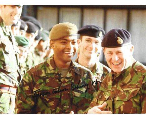 Johnson Beharry VC signed 10x8 colour photo. Colour Sergeant Johnson Gideon Beharry, VC, COG (born 26 July 1979) is a British