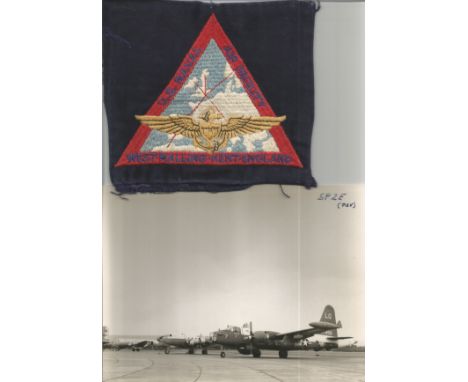 1964 US Navy collection of aircraft photos, AF West Malling US Navy Badge and signed letter from Lt James Redhage, with regre