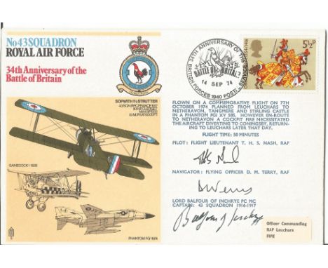 WW1 RFC Ace Lord Balfour of (1897 1988) MC and Bar, PC, Captain No. 43 Squadron RFC 1916 1917. As Under Secretary of State fo