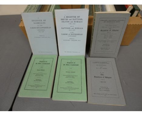 Cumbria Parish Registers.&nbsp;&nbsp;23 various in orig. card wrappers; also manuscript transcripts ref. Ulpha Chapelry &amp;