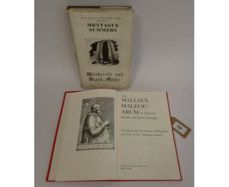 SUMMERS MONTAGUE.&nbsp;&nbsp;Witchcraft &amp; Black Magic. Illus. Orig. brown cloth in chipped &amp; worn d.w., some internal
