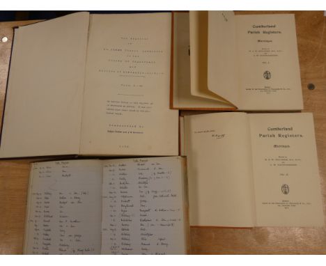 DODDS E. &amp; ROBINSON J. W.&nbsp;&nbsp;The Register of St. John's Church, Garrigill. 4 vols. in one. Typescript. Folio. Poo