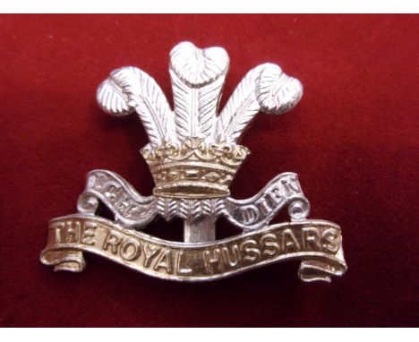 The Royal Hussars (Prince of Wales's Own) EIIR Cap Badge (Anodised), slider. Made J.R. Gaunt, B'ham. K&amp;K: 1903.