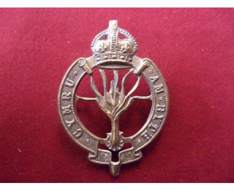 Welsh Guards WWI Puggaree Badge (Gilding-metal) K&amp;K: 921