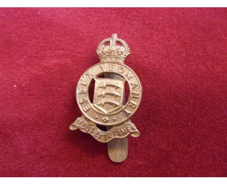 Essex Yeomanry Beret Badge (Gilding-metal), slider, issued 1954-1963. K&amp;K: 2331