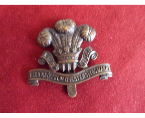 Cheshire Yeomanry (Earl of Chester's) Cap Badge (Bronzed-brass), slider. K&amp;K: 2300