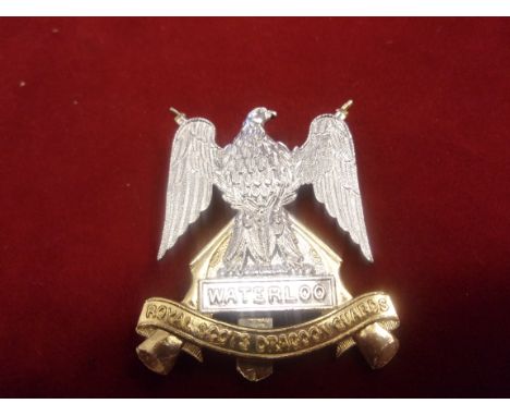 Royal Scots Dragoons Guards (Anodised) EIIR Cap Badge, slider. K&amp;K: 1890.