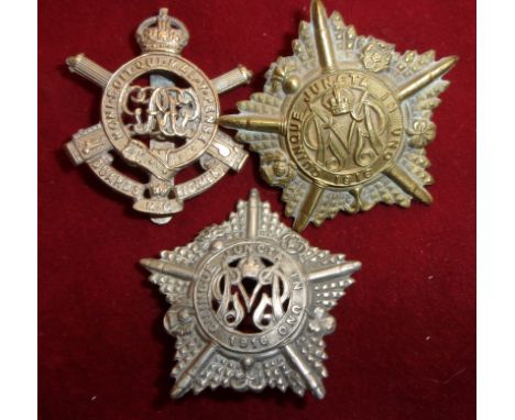 Guards Machine Gun Regiment Cap Badge (3) regiments raised from Division in 1916 and disbanded 1920, K&amp;K: 922 (Brass) Oth