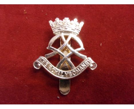 Queen's Own Royal Staffordshire Yeomanry (Hussars) Victorian Cap Badge (Brass), slider. K&amp;K: 1412
