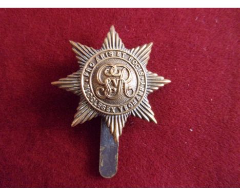 The Duke of Cambridge's Middlesex Yeomanry (Hussars) Cap Badge (Brass), two lugs. GeoV, K&amp;K: 1451