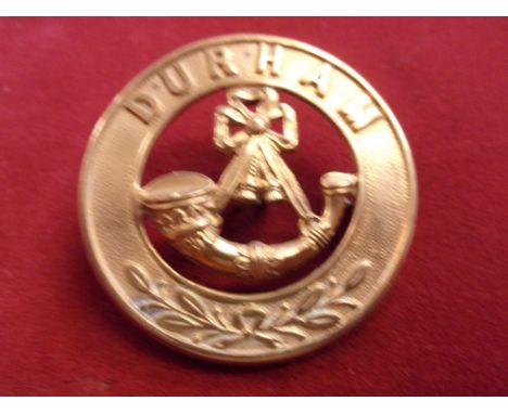 Durham Light Infantry Regiment Victorian Other Ranks Helmet Plate Centre 1881-1901 (Gilding-metal construction) K&amp;K: 350.