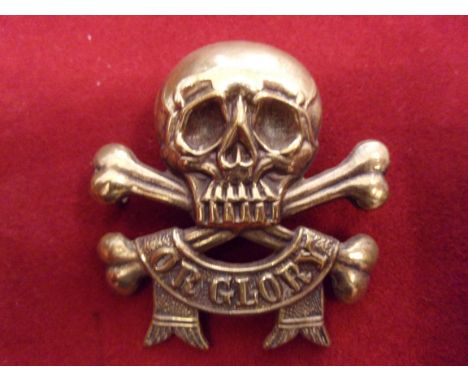 17th Lancers (Duke of Cambridge's Own) Other Ranks Cap Badge (Brass), two lugs. K&amp;K: 782